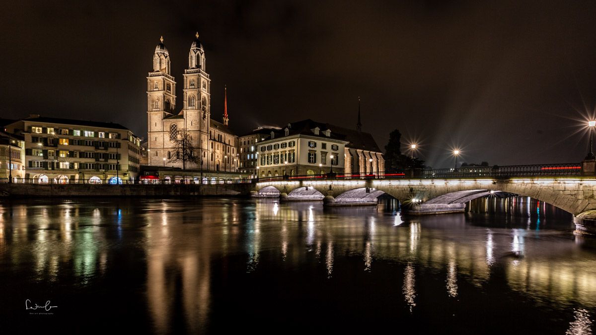 Nachtfotografie Tipps Zürich Großmünster